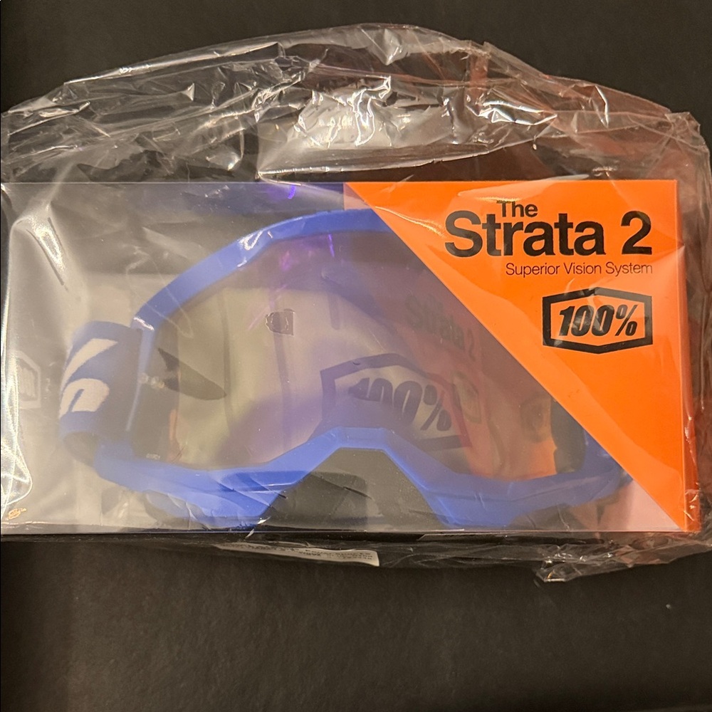 100% Strata 2 motocross goggles  Goggles - Blue